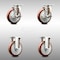 Service Caster 5 Inch 316SS Maroon Polyurethane Swivel Top Plate Caster Brake 2 Rigid SCC, 2PK SCC-SS31620S514-PPUB-MRN-TLB-2-R-2 - alternate 1